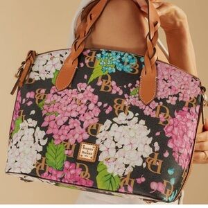 Dooney & Bourke Black Floral Tote